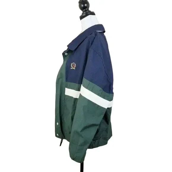 VTG 90s Y2K Tommy Hilfiger Zip Jacket M Streetwear Gorpcore Preppy Blokecore - Picture 4 of 14